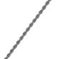 JF LARGE ROPE CHAIN DARK SILVER 60CM