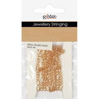 JF SMALL FIGARO CHAIN GOLD 1M