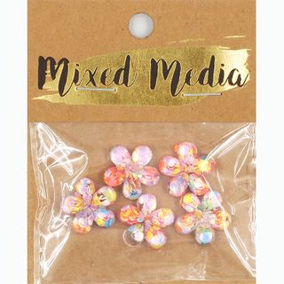 CONFETTI RESIN FLWR FB EMB 5PC