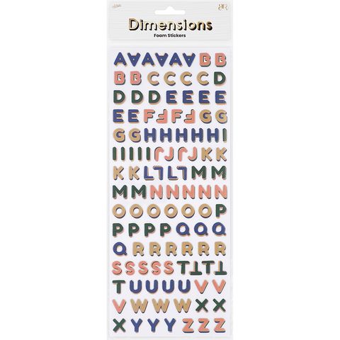 DIMENSIONS DECO MOON FOAM MINI ALPHABET