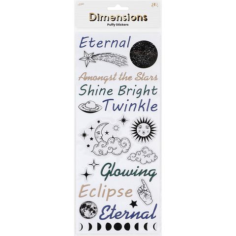 DIMENSIONS DECO MOON PUFFY PHRASE