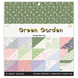 GREEN GARDEN 32 PAGE 12X12 PAPER PAD