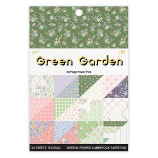 GREEN GARDEN 24 PAGE 6X8 PAPER PAD