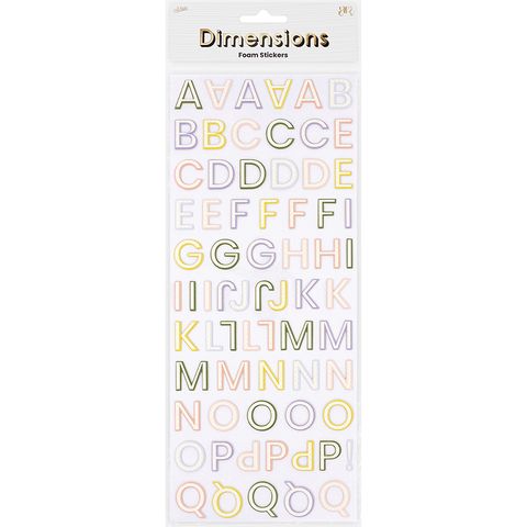 DIMENSIONS GREEN GARDN FOAM BLCK ALPHBT