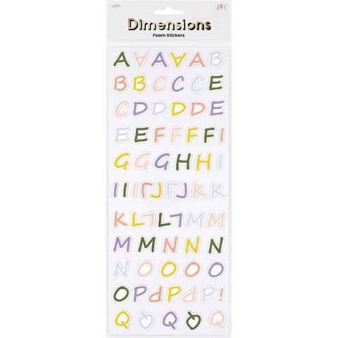 DIMENSIONS GREEN GARDN FOAM BASIC ALPHBT