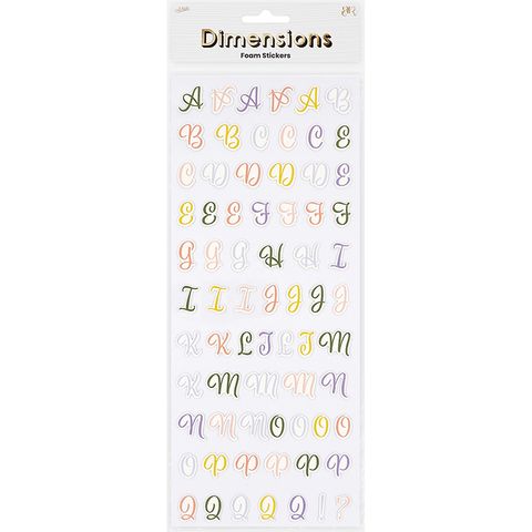 DIMENSIONS GREEN GARDN FOAM SCRPT ALPHBT