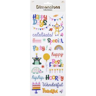 DIMENSIONS PARTY ANIMAL PUFFY PHRASE