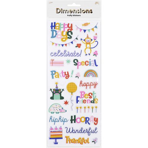 DIMENSIONS PARTY ANIMAL PUFFY PHRASE