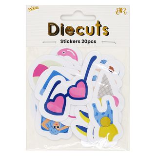 SUMMER VIBES DIE CUT STICKER PACK 20PCS