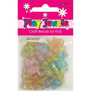 PJ GLOW IN DARK BOW BEADS