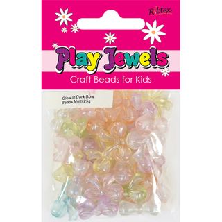 PJ GLOW IN DARK BOW BEADS