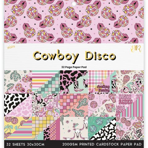 COWBOY DISCO 32 PAGE 12X12 PAPER PAD