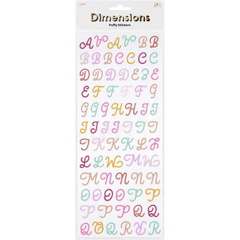 DIMENSIONS COWBOY DISCO PUFFY ALPHABET