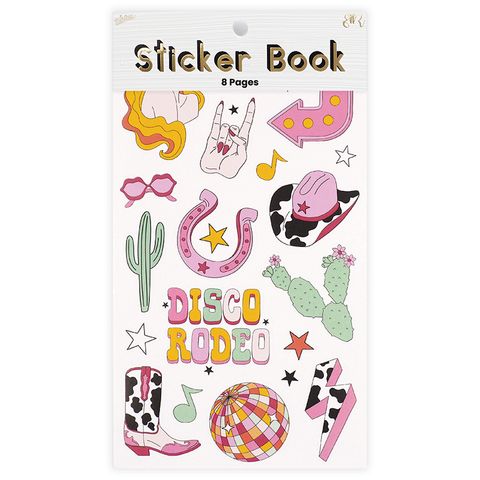 COWBOY DISCO 8 SHEET STICKER BOOK