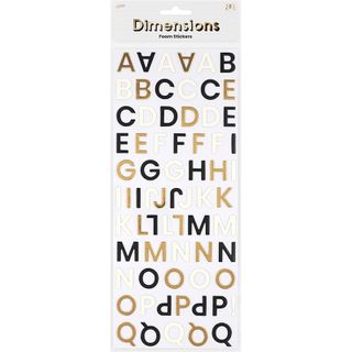 DIMENSIONS DECO MOON FOAM FOIL ALPHABET