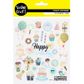 Stickers Happy Birthday Pastel 1 Sh