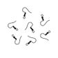 Earring Shepherd Hooks Black 10Pcs