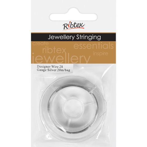 Designer Wire 28Gauge Silver 20m