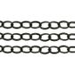 JF CHAIN TWISTED OVAL LK 9X6MM BLACK 1M
