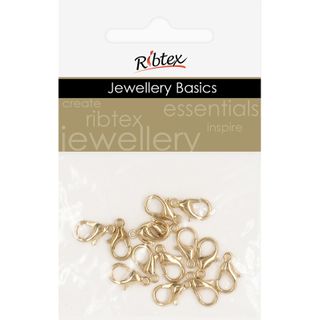 Clasp Lobster 11mm Gold 14Pcs