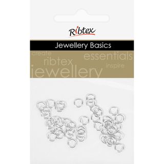 Jump Rings 4mm Silver 40Pcs