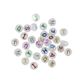 PJ FROSTED GLITTER ALPHA BEADS