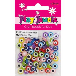 PJ EVIL EYE PLASTIC BEADS