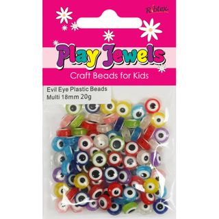 PJ EVIL EYE PLASTIC BEADS