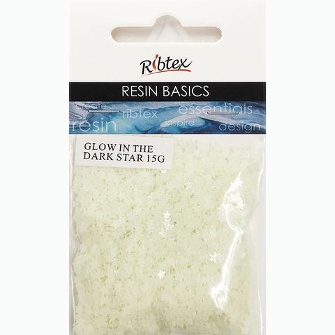 RESIN EMB GLOW IN DARK SCATTER STAR 15G