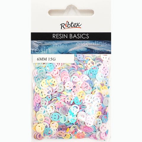 RESIN EMB SMILEY FACE SCATTER MULTI 15GM