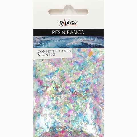 UV RESIN CONFETTI FLAKES MULTI NEON 10GM