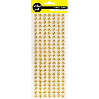 CRAFT RHINESTONES STAR GOLD 10MM 1SH