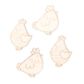 EASTER WOOD CHICKEN SHAPES ASST 4PCS