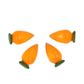 EASTER GLOW IN DARK RESIN CARROTS 4PCS