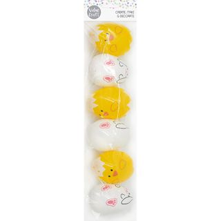 EASTER FILLABLE EGGS CHICK BUNNY 6PCS