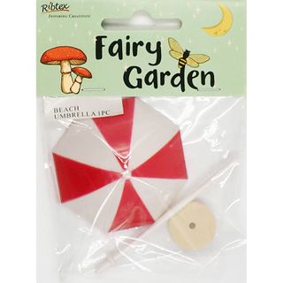 FG UMBRELLA RED STRIPE 7.4CM 1PC