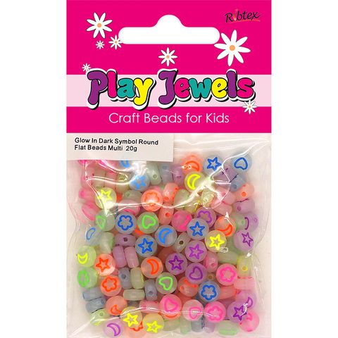 PJ SYMBOL BDS RND GLOW MULTI 5MM 20G