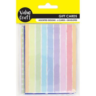 CARD PACK W ENVELOPES GEOMETRIC 6PC