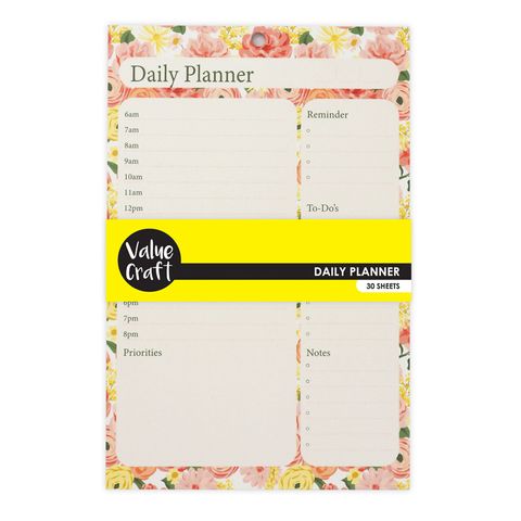 DAILY PLANNER FLORAL 30 SHEETS