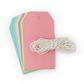 GIFT TAGS 9.5x4.8CM PASTEL 18PC