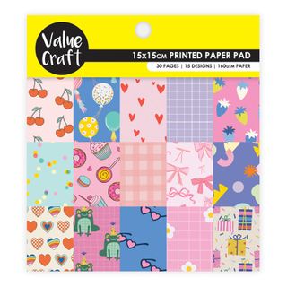 PAPER PAD 15X15CM PARTY 30 SHEETS