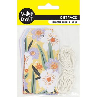 GIFT TAGS LOVE ASSORTED 6PC