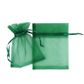 Mini Organza Bag Green 10cmx7.5cm 7pc