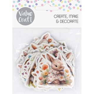 Easter Stickers Die Cut Whimsy Mix 50pc