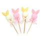 Easter Bunny Picks Yellow Pink 4pc