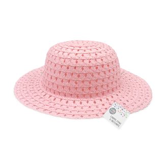 Easter Straw Bonnet 29.5cm Pink 1pc