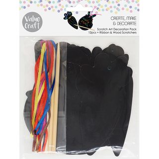 Easter Scratch Art Decoration Pack 12pc