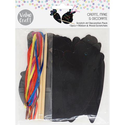 Easter Scratch Art Decoration Pack 12pc