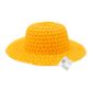 Easter Straw Bonnet 29.5cm Yellow 1pc