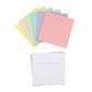 CRAFT CARDS W ENVELOPES PASTEL 6PC